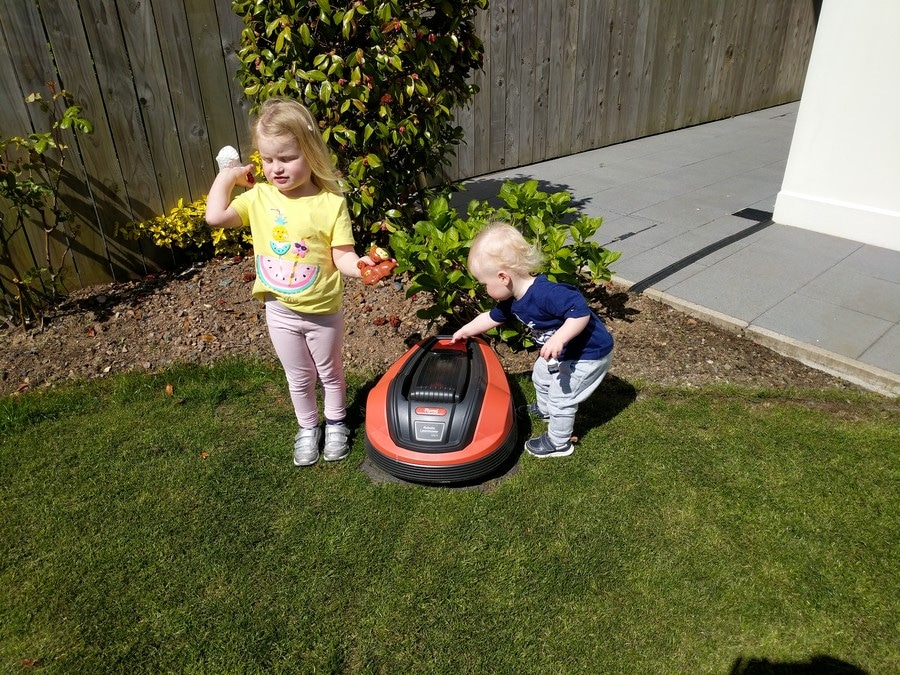 are robot mowers safe my kids 